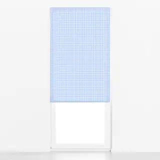 Raffrollo Punkte groß Blau