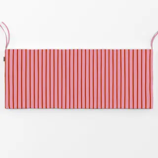 Bankauflage Streifen rot pink