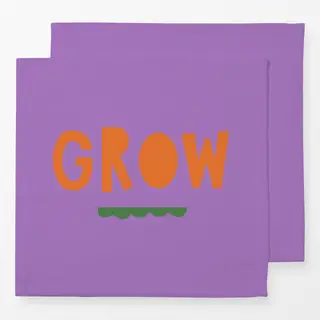 Servietten Grow lila orange