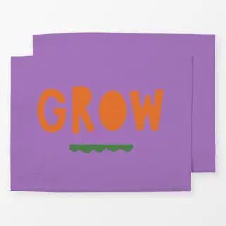 Tischset Grow lila orange