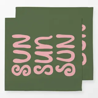 Servietten Sun Sun Sun grün