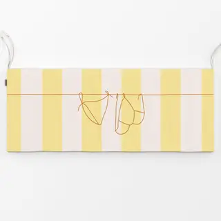 Bankauflage Bikini Summer Yellow