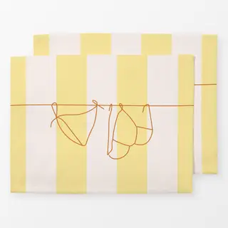 Tischset Bikini Summer Yellow