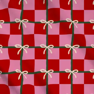 Meterware Weihnachtsgeschenk Rot Pink