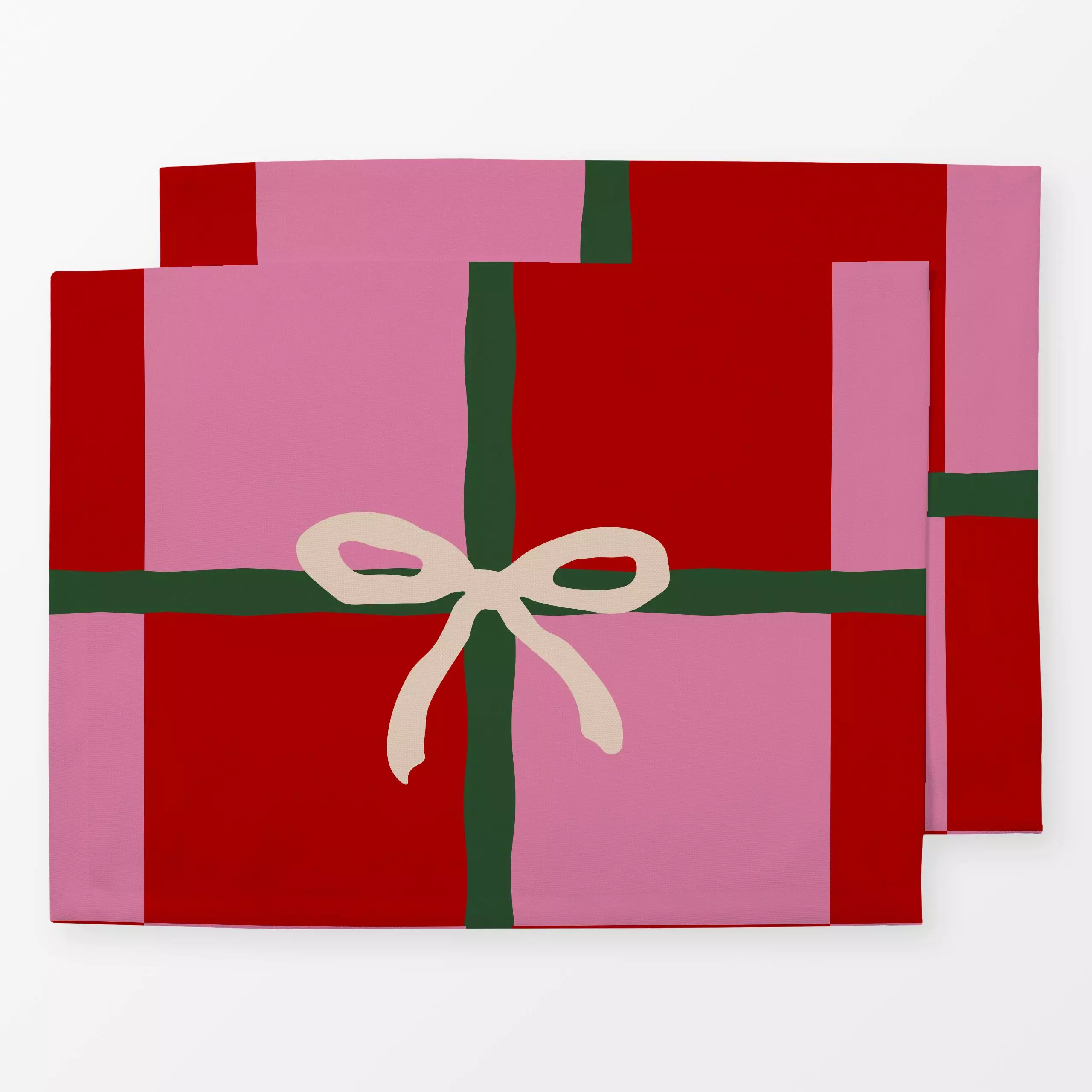Tischset Weihnachtsgeschenk Rot Pink - Weihnachten, Winter - von „Alisa Knöß"; Weihnachtsdeko, winterdeko, geschenkidee, Wei...