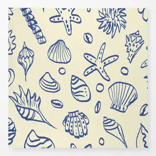 Tischdecke Muscheln