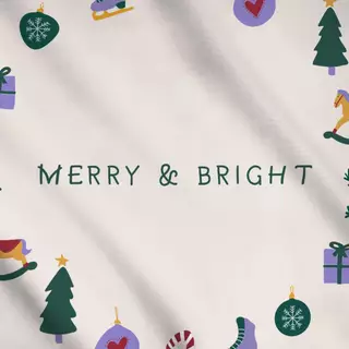 Meterware Merry & Bright Kranz