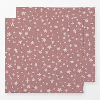 Servietten Sterne rosa