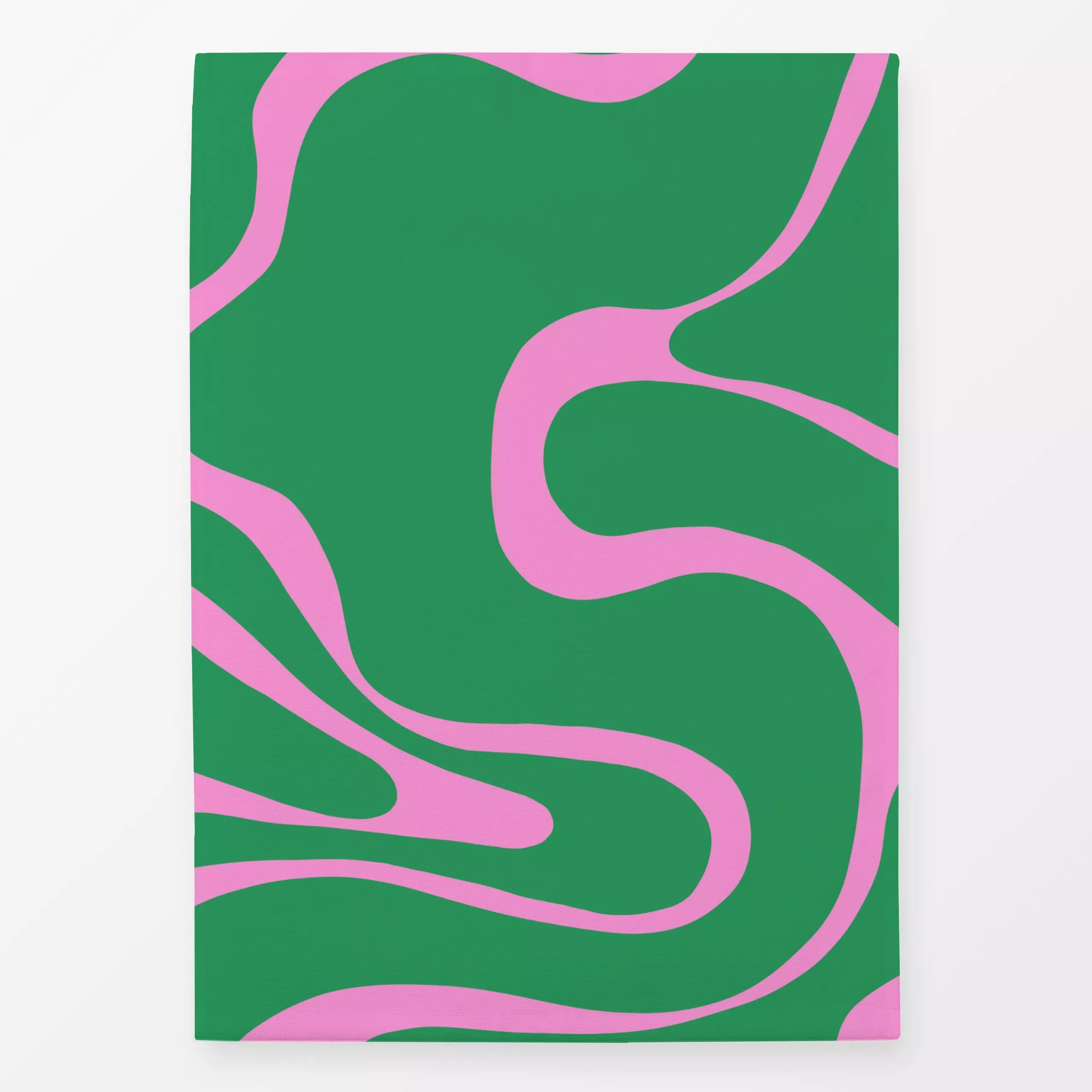 Geschirrtücher High-Five Grün Pink - Symbole & Muster - von „textilwerk"; abstrakt, Geburtstag, modern, grafisch, bunt, part...