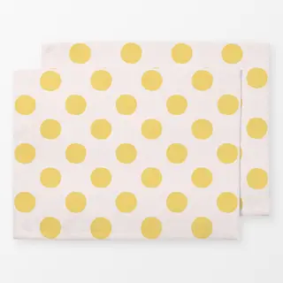 Tischset Punkte Gelb & Weiß