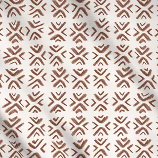 Meterware Ethno Allover Muster braun