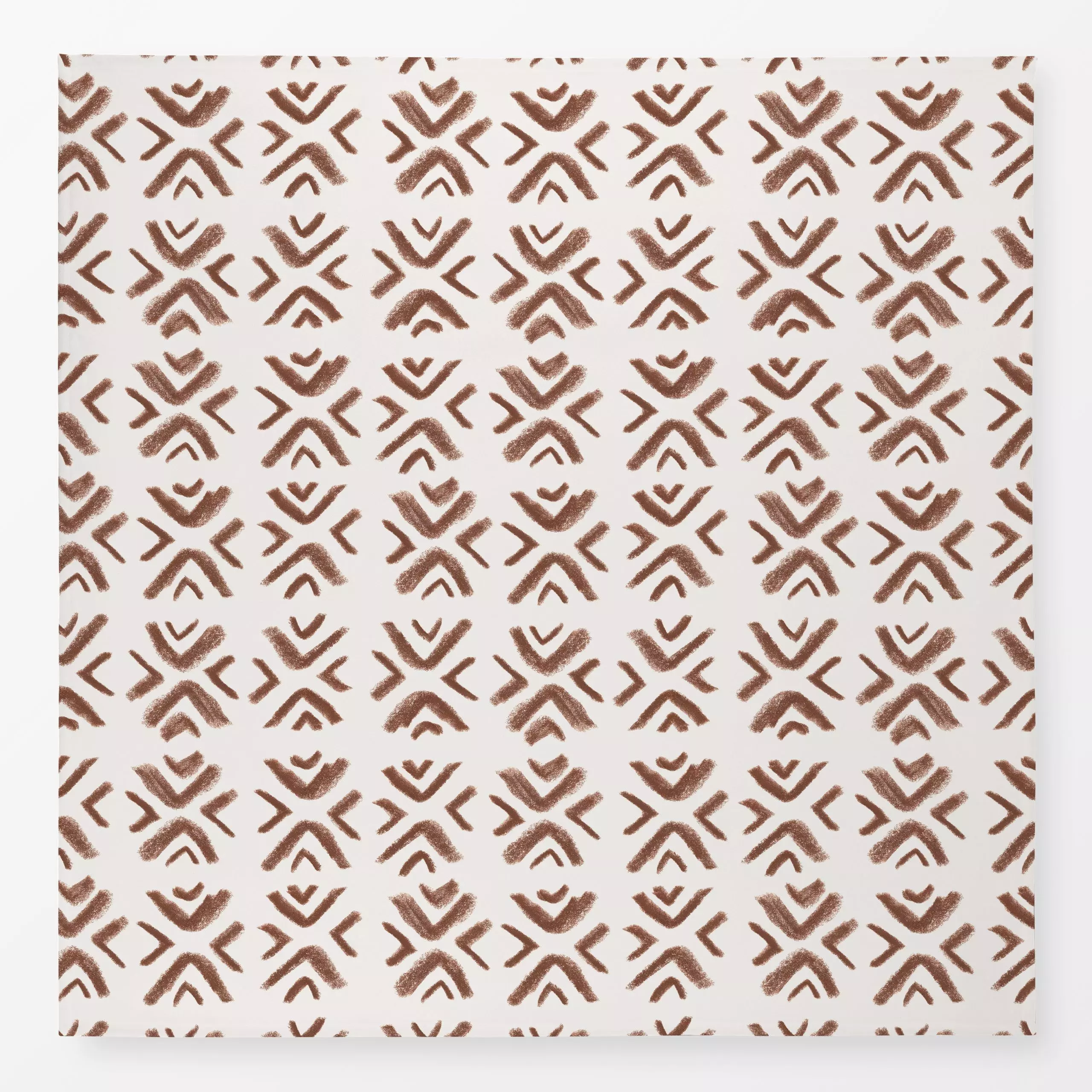 Tischdecke Ethno Allover Muster braun, gemustert, Sommer, von Kruth Design