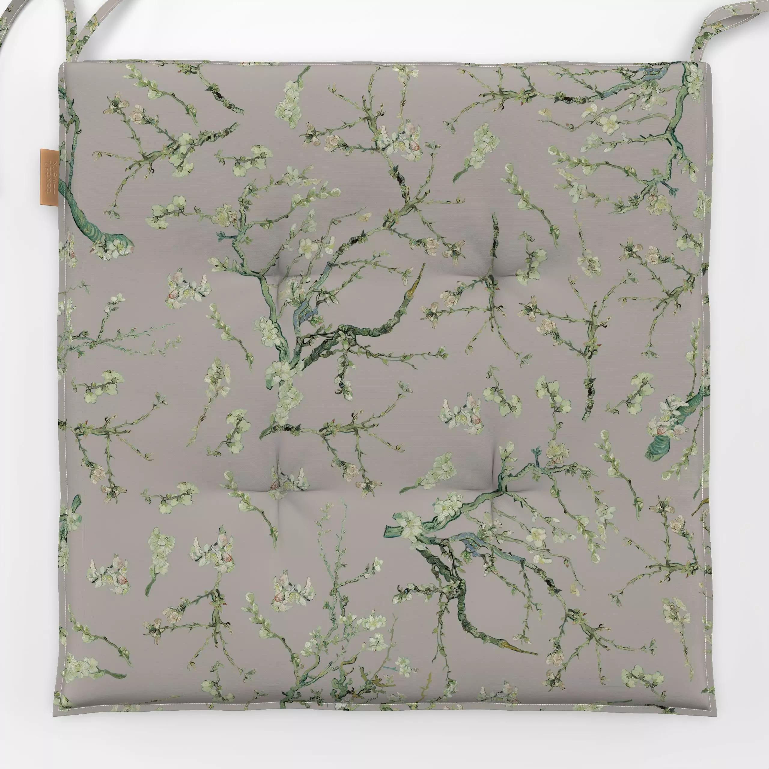 Sitzkissen Vincent Van Gogh-Mandelblüten3 - Blumen & Florales, Pflanzen & Botanik, Retro & Vintage - von „Uta Naumann"; boho...