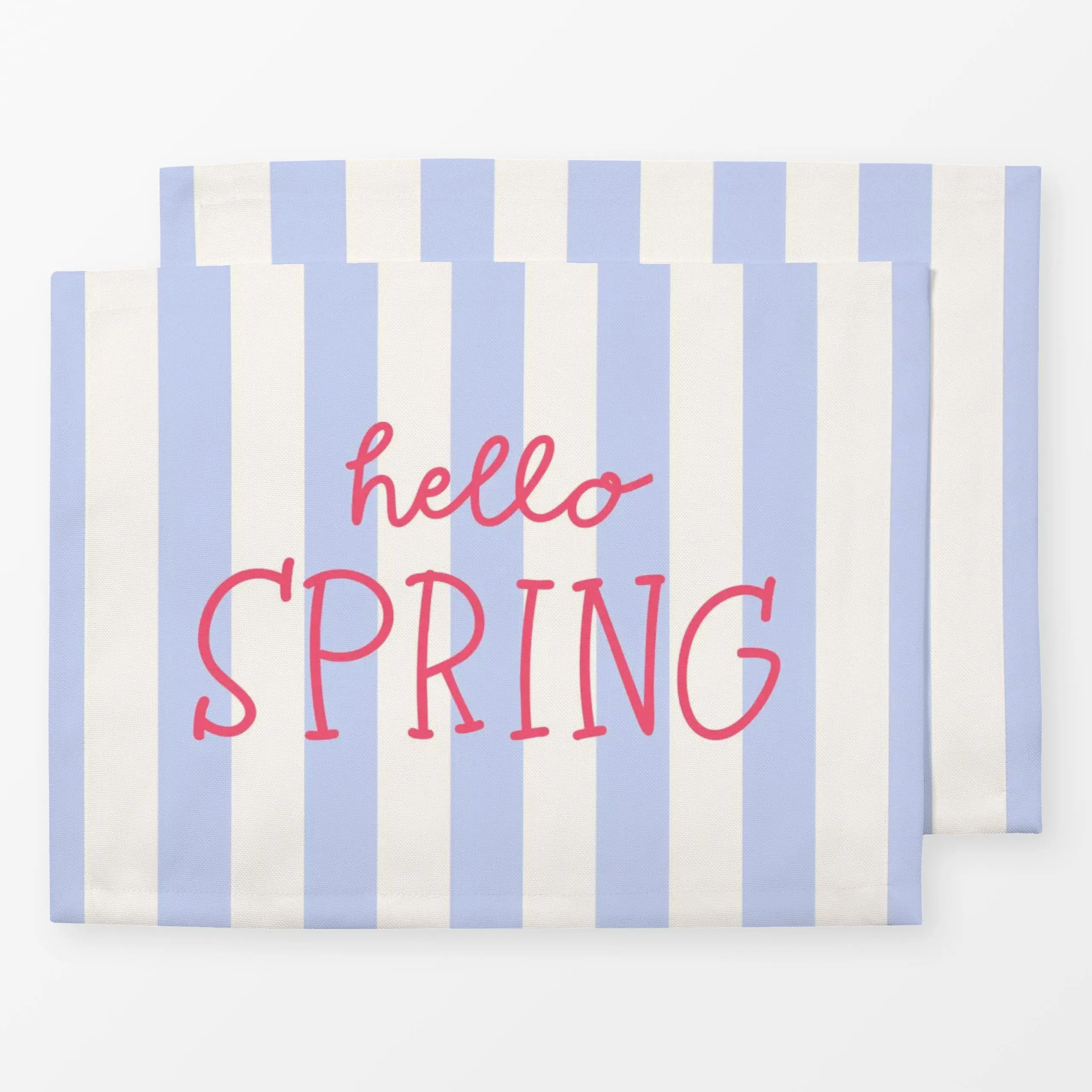 Tischset Hello Spring, Spruch, Ostern, von Andrea Liesert