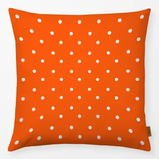 Kissen Polkadots Halbversatz Orange