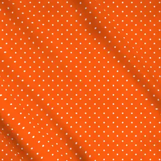 Meterware Polkadots Halbversatz Orange