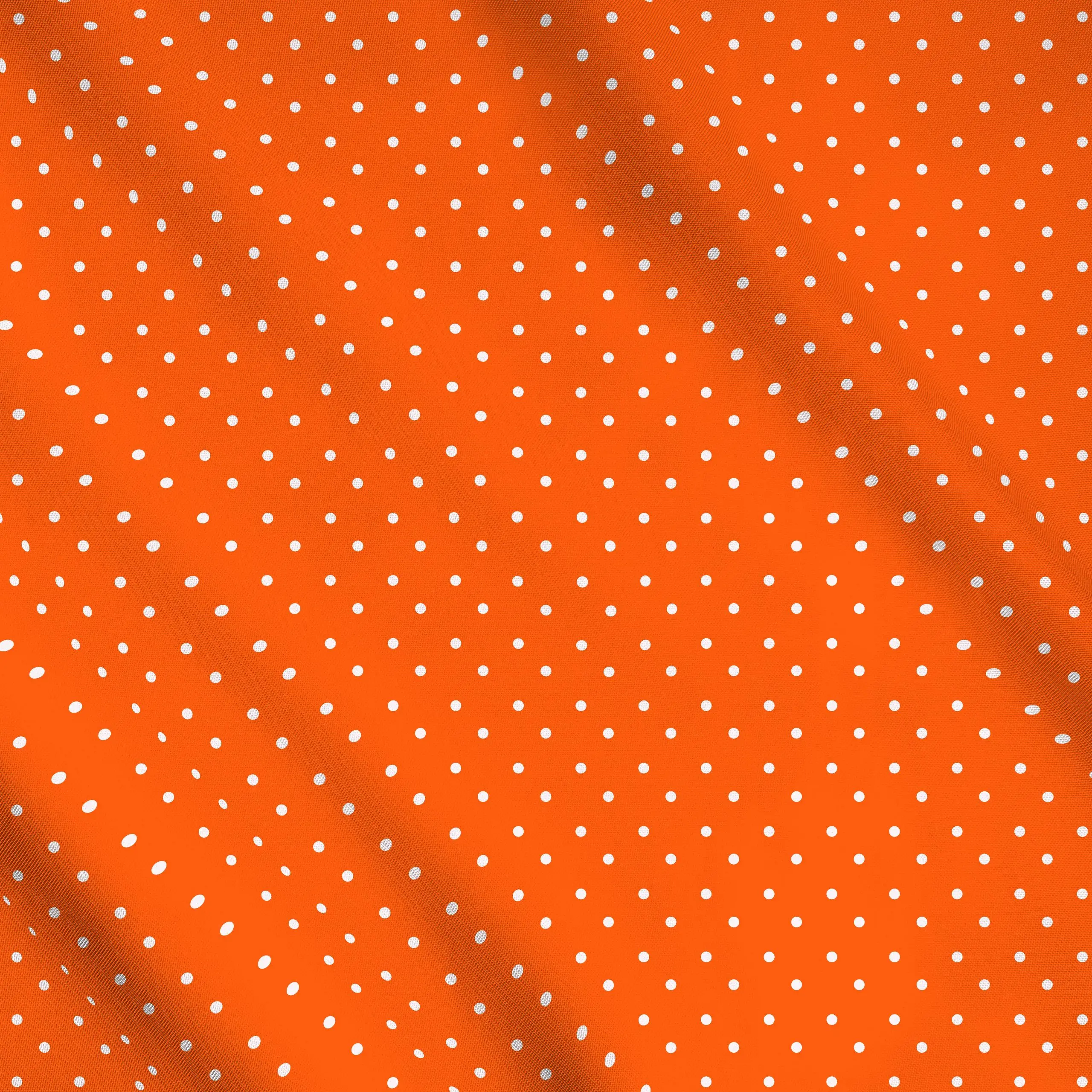 Meterware Polkadots Halbversatz Orange - Symbole & Muster - von „Sophie Augustin Illustration"; Punkte, Retro, Dots, vintage...