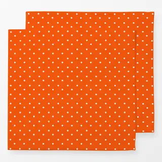 Servietten Polkadots Halbversatz Orange