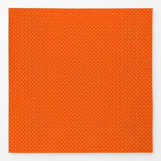 Tischdecke Polkadots Halbversatz Orange