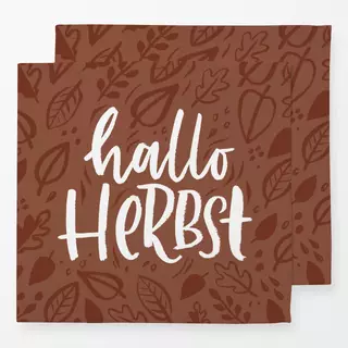 Servietten Hallo Herbst braun