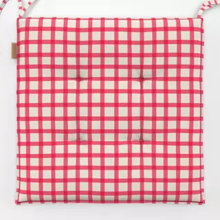 Sitzkissen Karo Pink