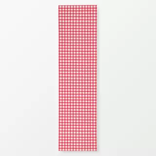 Tischläufer Karo Pink