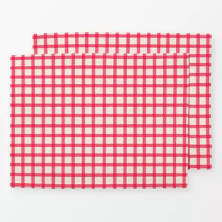 Tischset Karo Pink