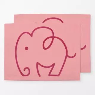 Tischset Roter Elefant