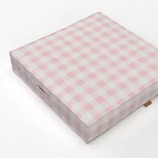 Bodenkissen Small rosa Gingham