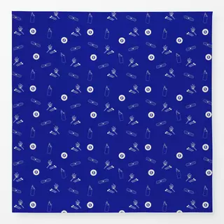 Tischdecke Vibe Muster Blau