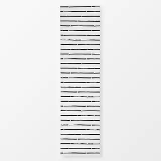 Tischläufer Streifenliebe 1 Schwarz Weiß