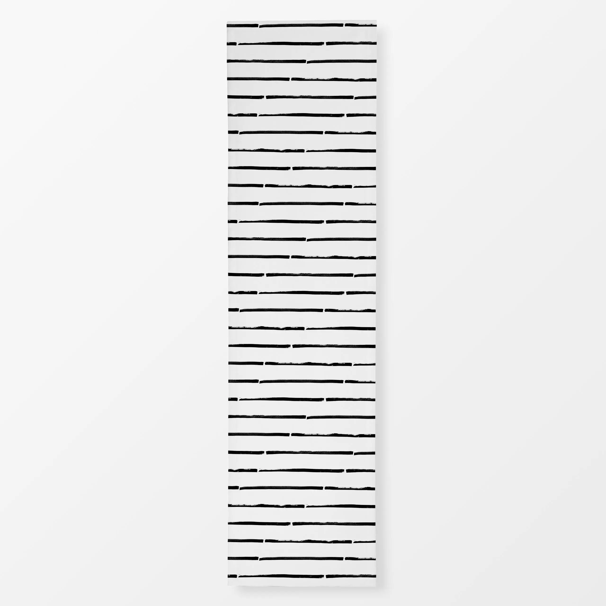Tischläufer Streifenliebe 1 Schwarz Weiß, gemustert, von Primus Pattern