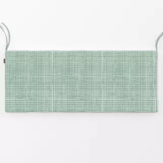 Bankauflage Karo grün