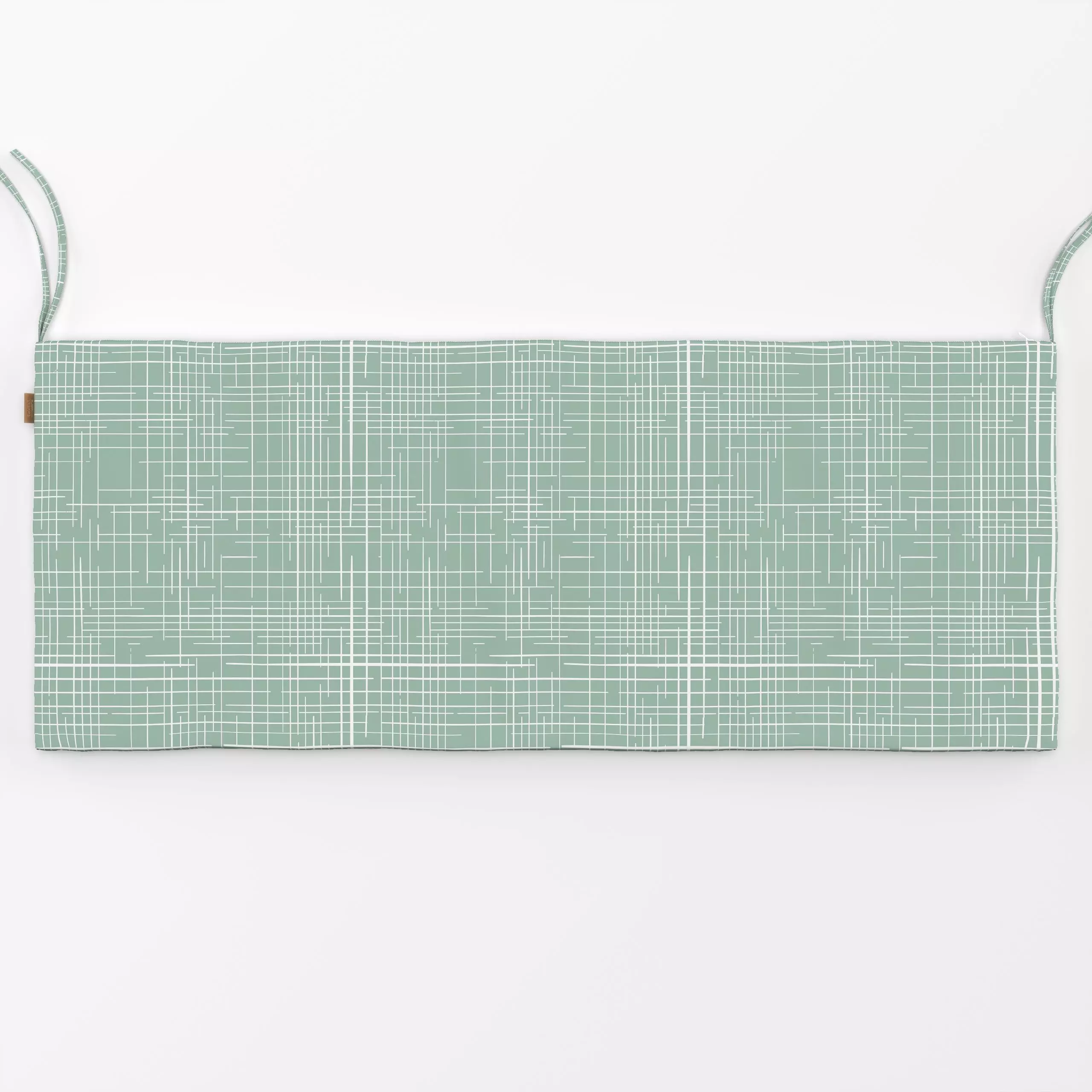 Bankauflage Karo grün - Symbole & Muster - von „Kantioler Design"; Linien, Striche, Karo, Karos, stripes, Karoliebe