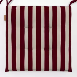 Sitzkissen Bold Stripes dark berry red