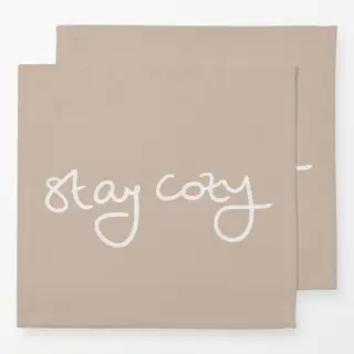 Servietten Stay Cozy sand beige