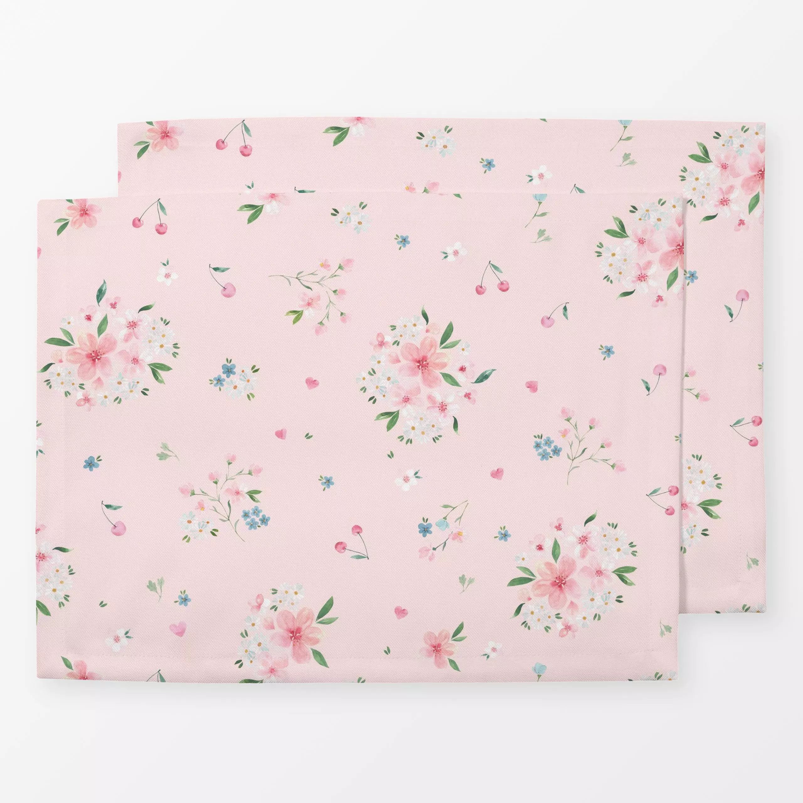 Tischset Kirsch Blüten Traum rosa, Blumen, Ostern, von Katrin Graff