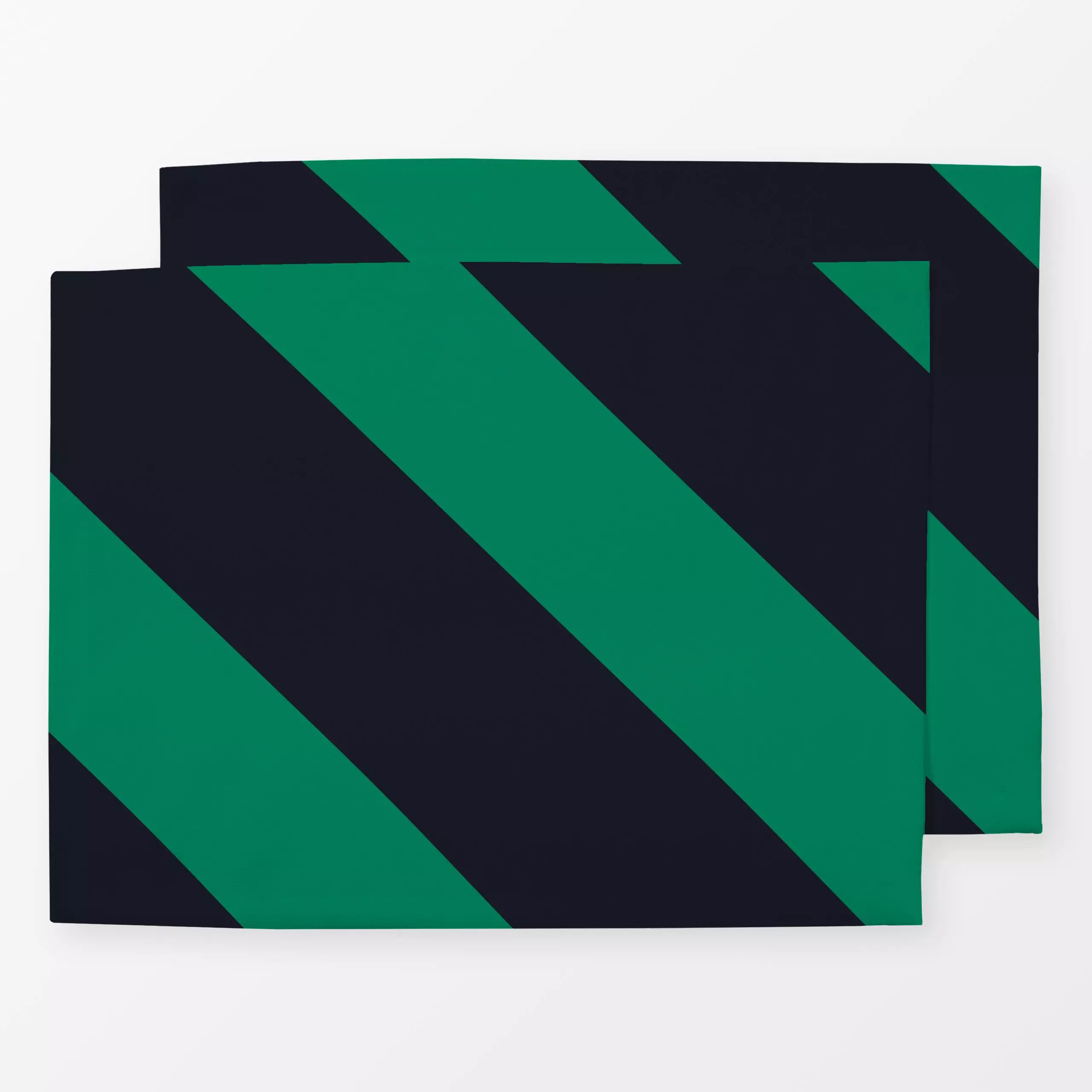 Tischset Stripes Green Blue - Symbole & Muster - von „Studio ROSAGRAU"; Streifen, diagonal, grun, StudioROSAGRAU, Streifenmu...