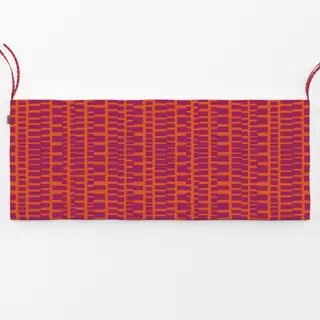 Bankauflage Wild Stripes bordeaux orange