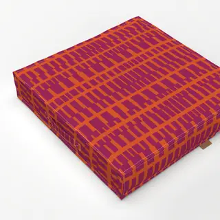 Bodenkissen Wild Stripes bordeaux orange