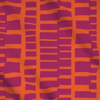 Meterware Wild Stripes bordeaux orange