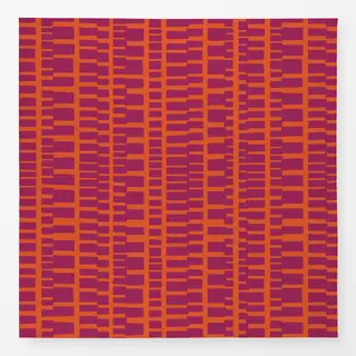 Tischdecke Wild Stripes bordeaux orange