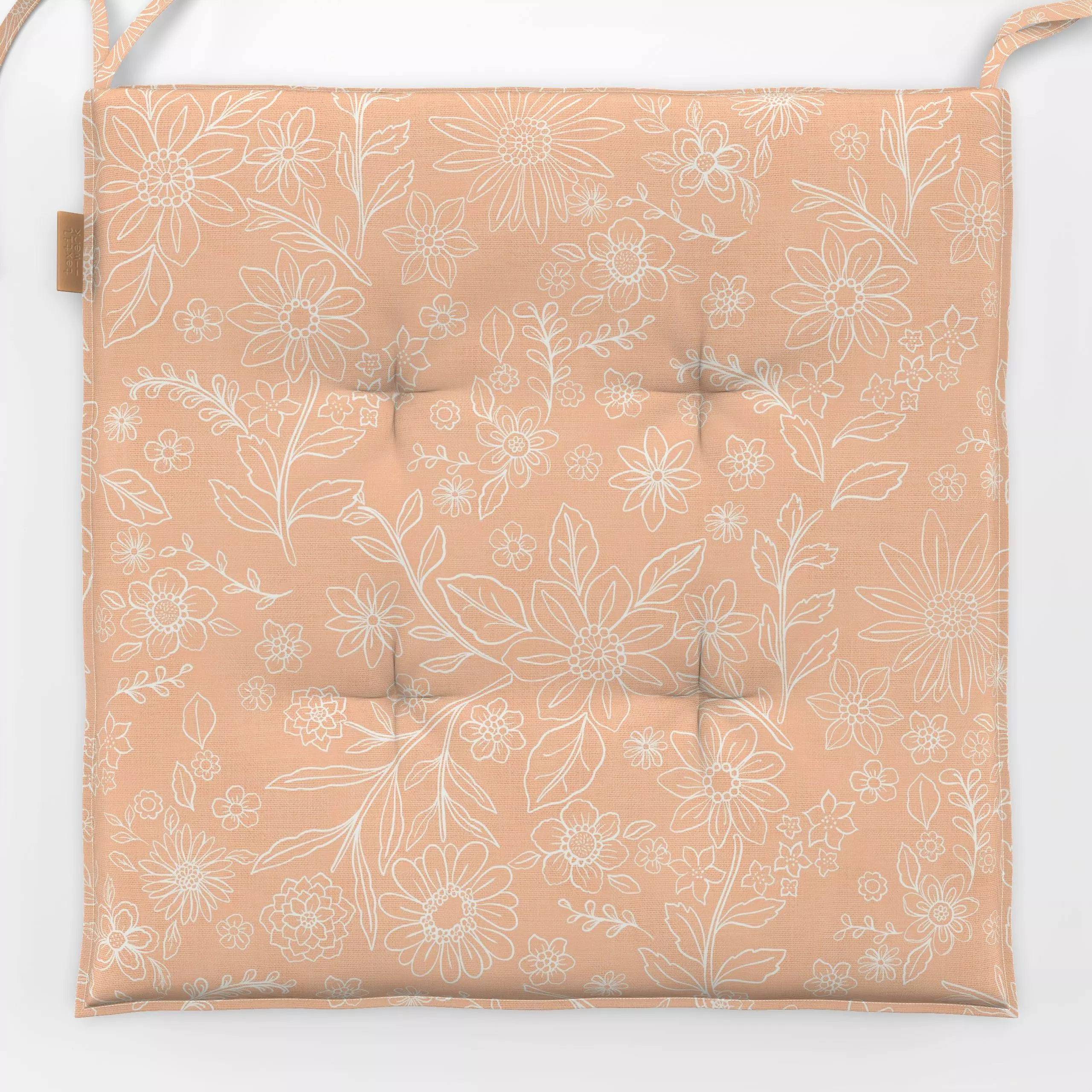 Sitzkissen Boho retro flowers II - Blumen & Florales - von „Bloomery Decor"; boho, Blumen, Retro, floral, spring, cottagecor...