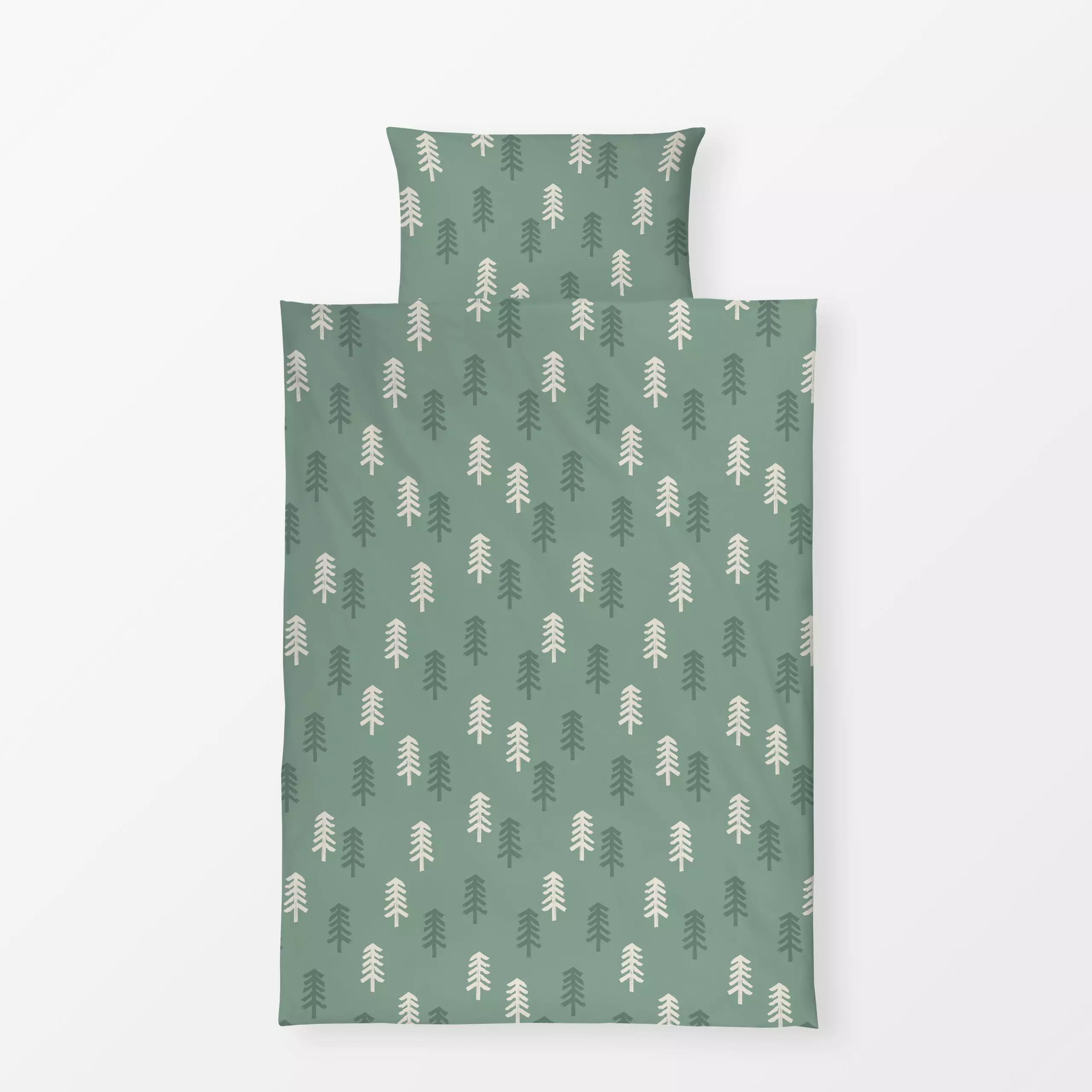 Bettwäsche Winterzauber Tannenwald 4 - Natur & Landschaft, Winter - von „Primus Pattern"; Tanne, Tannenbaum, Weihnachtsbaum,...