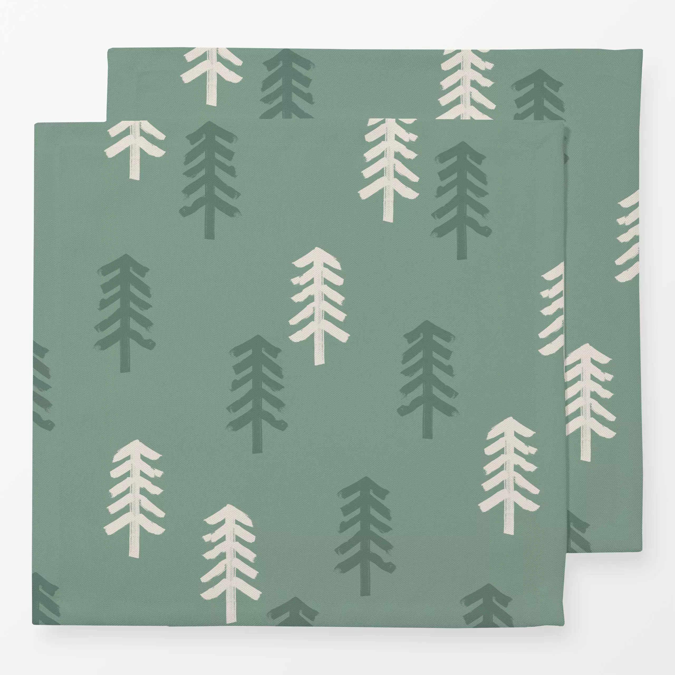 Servietten Winterzauber Tannenwald 4 - Natur & Landschaft, Winter - von „Primus Pattern"; Tanne, Tannenbaum, Weihnachtsbaum,...