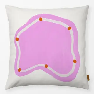 Kissen Organischer Kreis Pink