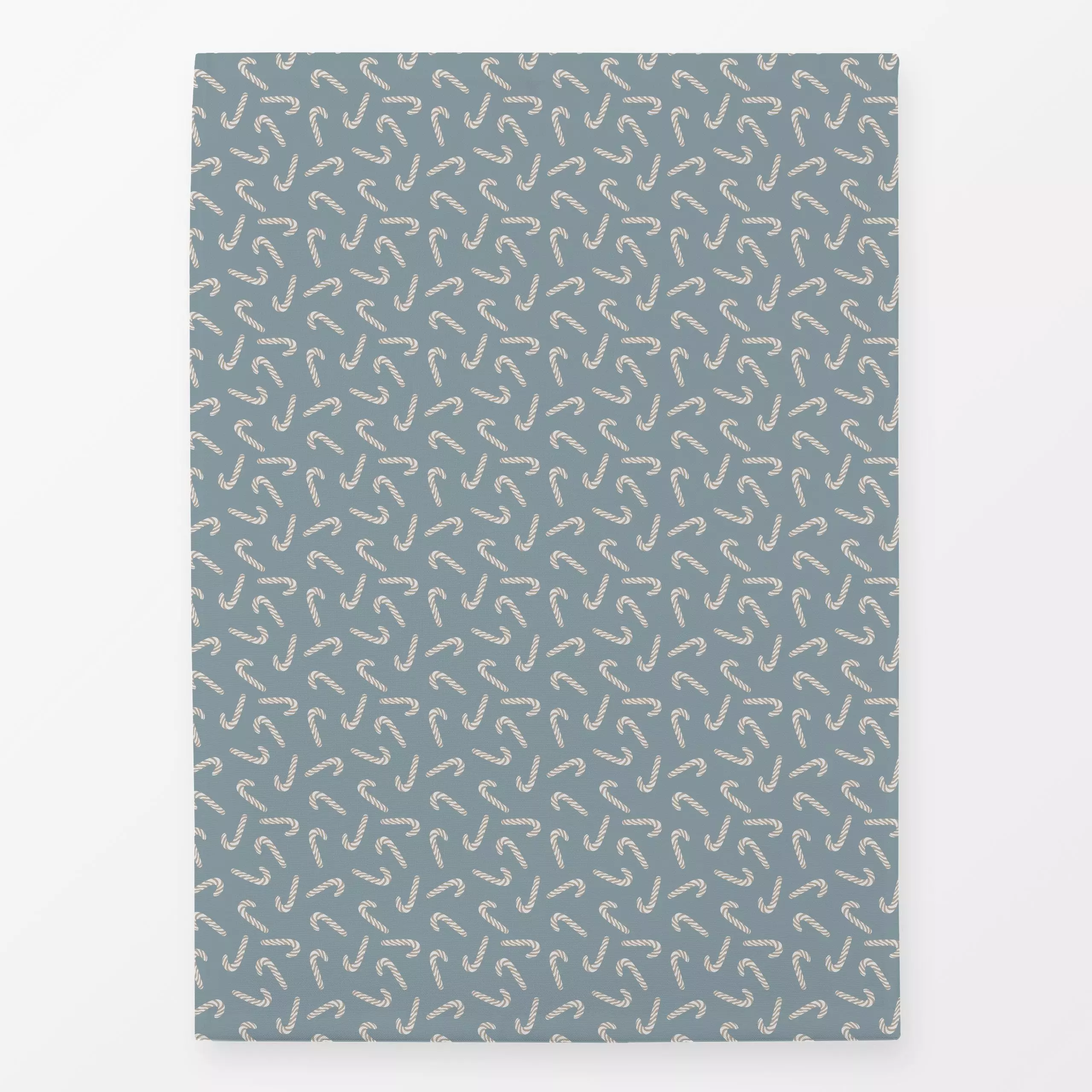Geschirrtücher Muster Zuckerstangen blau - Weihnachten, Symbole & Muster - von „Kerstin Ax"; Muster, skandinavisch, Weihnach...