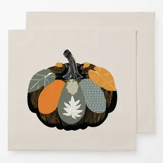 Servietten Kürbiskissen