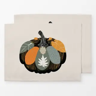 Tischset Kürbiskissen