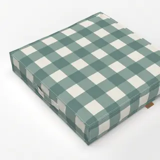 Bodenkissen Gingham Transformative Teal